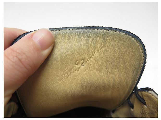 Hermès SCARPE HERMES STIVALI CHUKKA 42 STIVALI IN PELLE NERA SCARPE Nero - vista 7