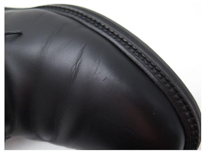 Hermès SCARPE HERMES STIVALI CHUKKA 42 STIVALI IN PELLE NERA SCARPE Nero - vista 8