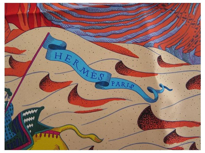 Hermès NUOVA SCIARPA HERMES COSMOGRAPHIA UNIVERSALIS BAJTLIK SQUARE 90 RARO SCIARPA IN SETA Multicolore - vista 4