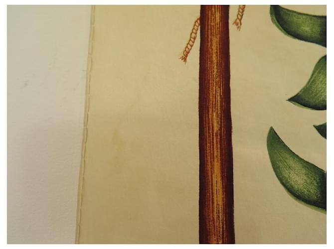 Hermès SCIARPA VINTAGE HERMES LIMONI E ARANCE DAWLAT SQUARE 90 Sciarpa seta Beige - vista 9
