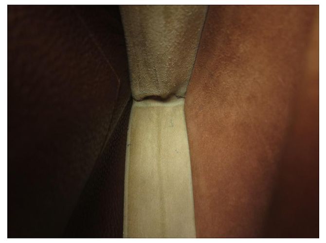 Hermès BORSA HERMES BORSA DEPECHES 2-38 PORTAFOGLIO IN PELLE TOGO MARRONE - vista 17