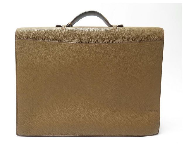 Hermès BORSA HERMES BORSA DEPECHES 2-38 PORTAFOGLIO IN PELLE TOGO MARRONE - vista 2