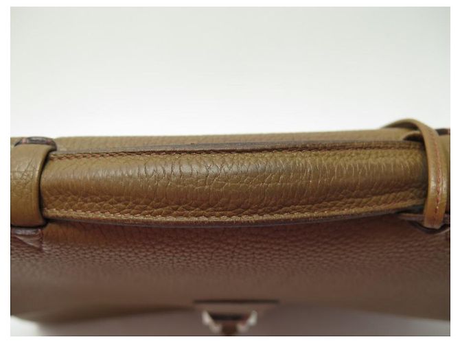 Hermès BORSA HERMES BORSA DEPECHES 2-38 PORTAFOGLIO IN PELLE TOGO MARRONE - vista 22