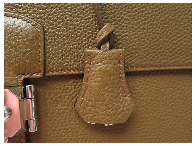 Hermès BORSA HERMES BORSA DEPECHES 2-38 PORTAFOGLIO IN PELLE TOGO MARRONE - vista 7