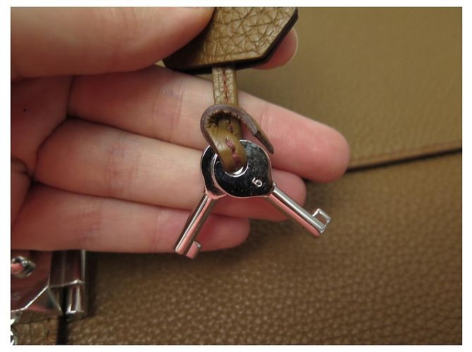 Hermès BORSA HERMES BORSA DEPECHES 2-38 PORTAFOGLIO IN PELLE TOGO MARRONE - vista 8