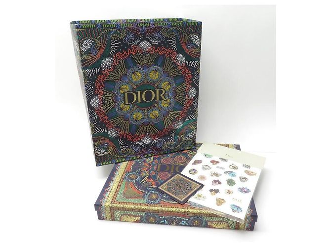 NEW CHRISTIAN DIOR ZODIAC THROW 11ZOD351Eu151 EM LÃ CINZA + CAIXA DE LÃ - vista 6
