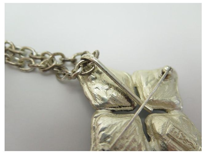 COLLANA VINTAGE SPILLA YVES SAINT LAURENT COLLANA PIERRE BLEUE GOOSSENS SPILLA - vista 8