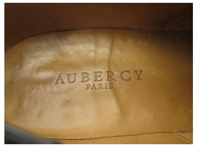 AUBERCY RICHELIEU SCARPE CON PUNTA FLOREALE 11E 45 Scarpe in pelle nera Nero - vista 6