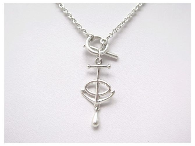 Hermès ANCORA AMULET COLLANA HERMES 41CM MASSICCIO ARGENTO 8.5COLLANA GR ANCORA IN ARGENTO - vista 2