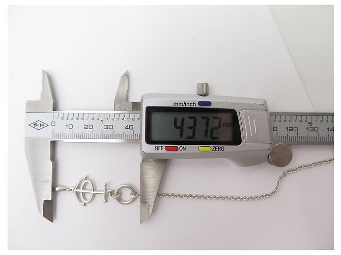 Hermès ANCORA AMULET COLLANA HERMES 41CM MASSICCIO ARGENTO 8.5COLLANA GR ANCORA IN ARGENTO - vista 9