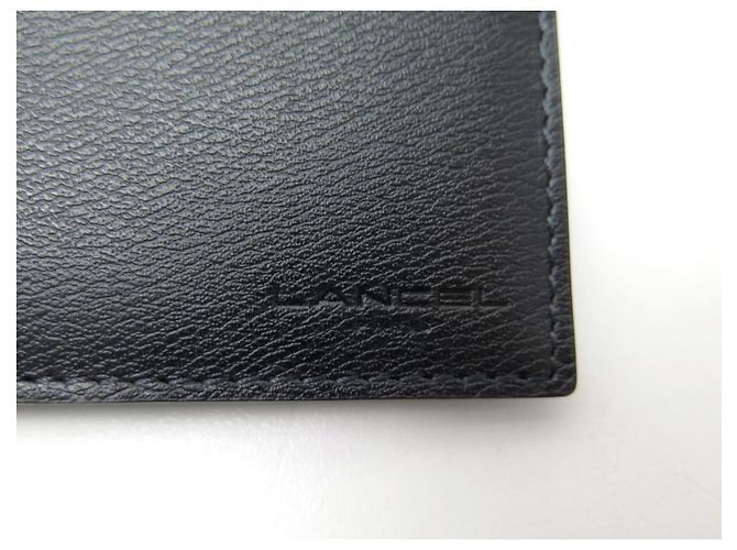 NEW LANCEL WALLET A03141 8CC IN BLACK LEATHER + WALLET CARD HOLDER BOX - view 4