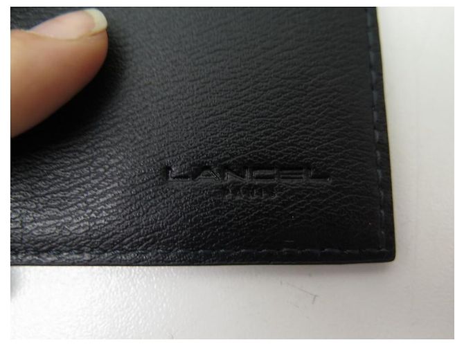 NEW LANCEL WALLET A03141 8CC IN BLACK LEATHER + WALLET CARD HOLDER BOX - view 6