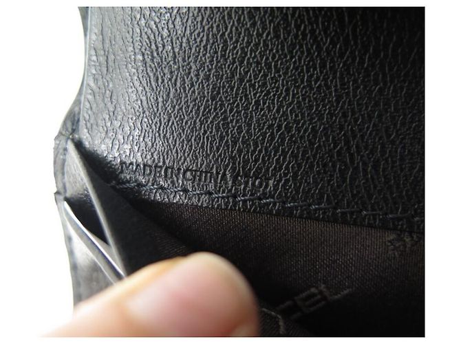 NEW LANCEL WALLET A03141 8CC IN BLACK LEATHER + WALLET CARD HOLDER BOX - view 8
