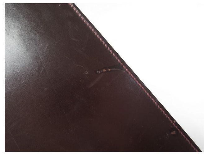 Hermès VINTAGE HERMES JET CASE IN PELLE MARRONE BOX KIT WC SET WC - vista 10
