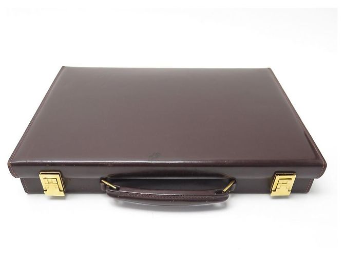 Hermès VINTAGE HERMES JET CASE IN PELLE MARRONE BOX KIT WC SET WC - vista 2