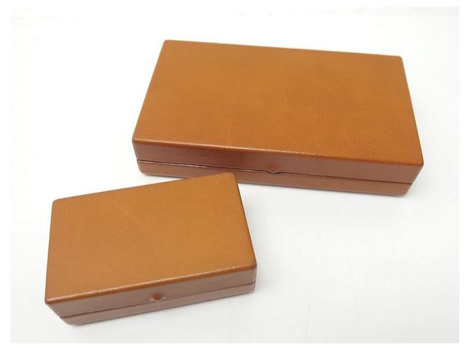Hermès VINTAGE HERMES JET CASE IN PELLE MARRONE BOX KIT WC SET WC - vista 21
