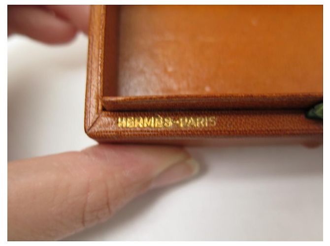 Hermès VINTAGE HERMES JET CASE IN PELLE MARRONE BOX KIT WC SET WC - vista 23