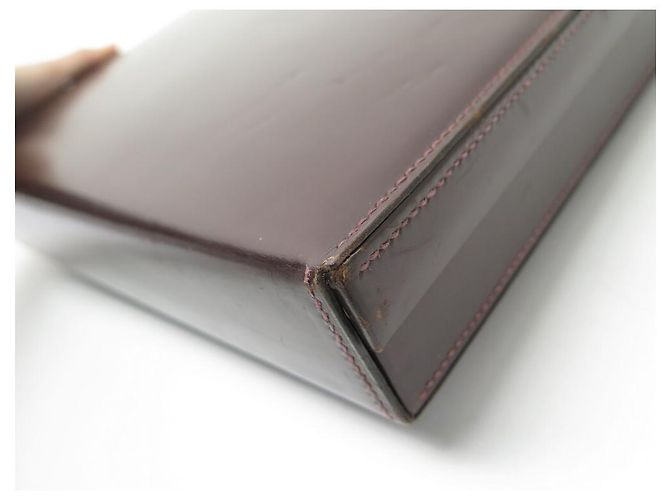 Hermès VINTAGE HERMES JET CASE IN PELLE MARRONE BOX KIT WC SET WC - vista 4
