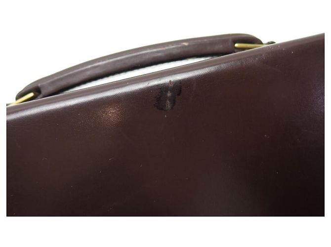 Hermès VINTAGE HERMES JET CASE IN PELLE MARRONE BOX KIT WC SET WC - vista 6
