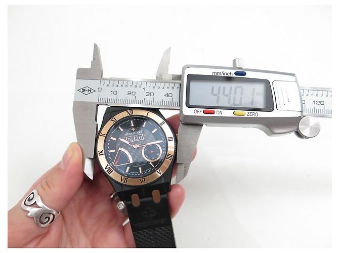 NEW PEQUIGNET WATCH 9020448/30 MOOREA ROYAL TRIOMPHE AUTOMATIC TITANIUM Black - view 10
