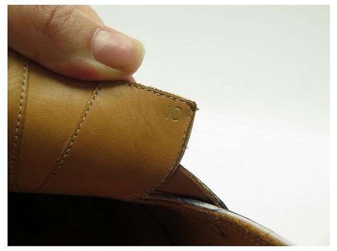BEL AIR CORTHAY SCHUHE 10 44 LOAFERS AUS LEDER SCHWARZ + RIEMEN - Ansicht 7