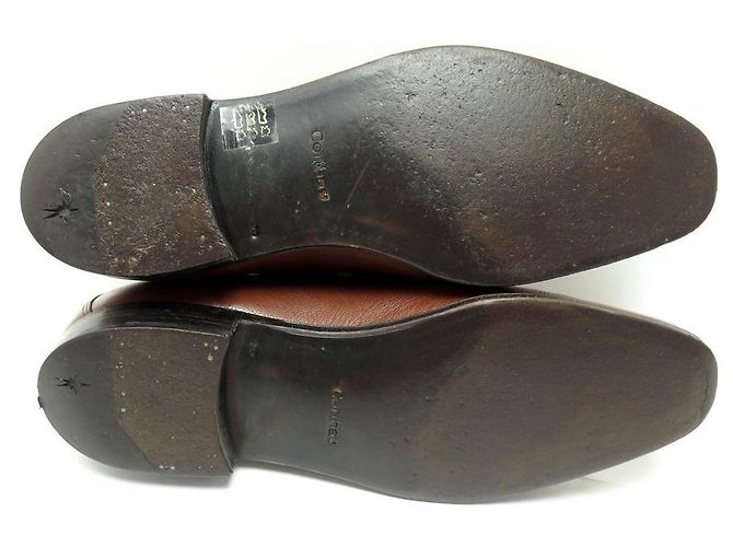 SCARPE BEL AIR CORTHAY 10 44 MOCASSINI IN PELLE FIORE MARRONE MOCASSINI - vista 3