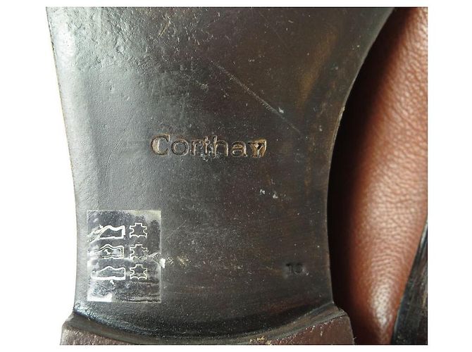 SCARPE BEL AIR CORTHAY 10 44 MOCASSINI IN PELLE FIORE MARRONE MOCASSINI - vista 4