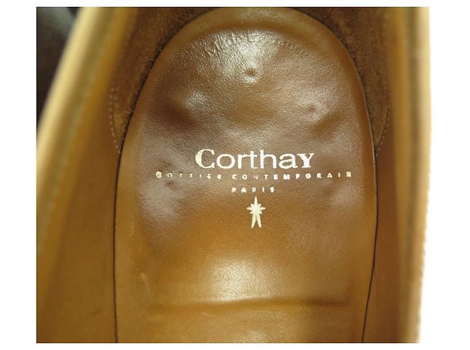 SCARPE CORTHAY BRIGHTON 10 44 MOCASSINI SCARPE MOCASSINI IN PELLE MARRONE - vista 6