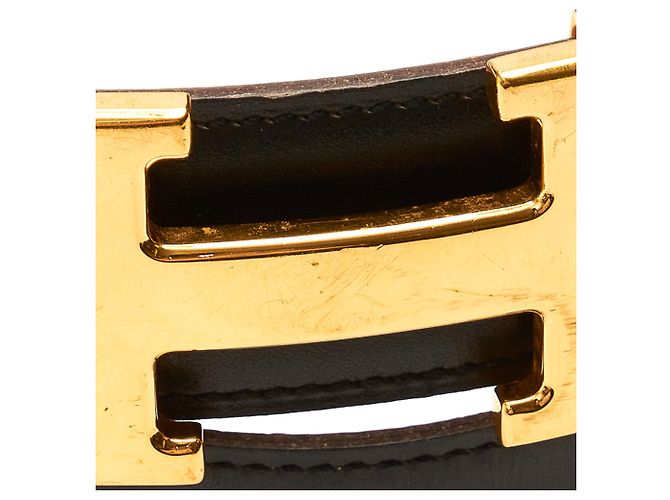 Hermès Hermes Black Constance Ledergürtel Schwarz Golden - Ansicht 4