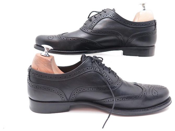 SCARPE LOUIS VUITTON RICHELIEU BOU FLEURI 7.5 41.5 Scarpe in pelle nera Nero - vista 2