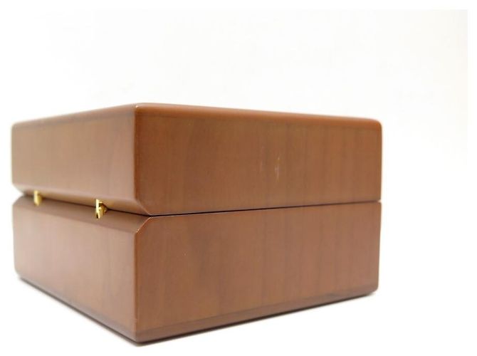 Hermès CAJA RELOJ HERMES CAPO MADERA COD ARCEAU HOUR H + BOLSA CAJA RELOJ MADERA Castaño - vista 4