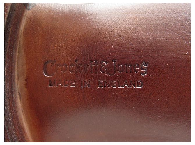 Autre Marque SCARPE CROCKETT & JONES SAUNTON RICHELIEU 9.5E 43.5 SCARPE IN TELA E PELLE - vista 4