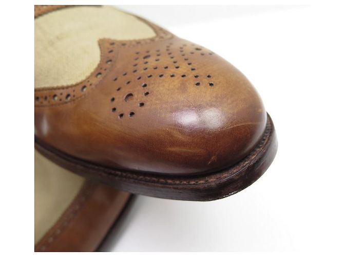 Autre Marque SCARPE CROCKETT & JONES SAUNTON RICHELIEU 9.5E 43.5 SCARPE IN TELA E PELLE - vista 8
