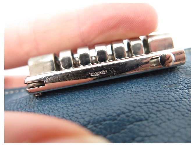 Hermès HERMES MULTICLES KEY RING IN BLUE GOAT LEATHER BLUE LEATHER KEY RING - view 10