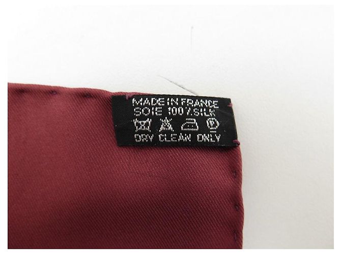 Aline Hermès NUOVA SCIARPA HERMES LA VIE DU GRAND NORD IN SETA BORDEAUX NUOVA SCIARPA IN SETA Bordò - vista 9
