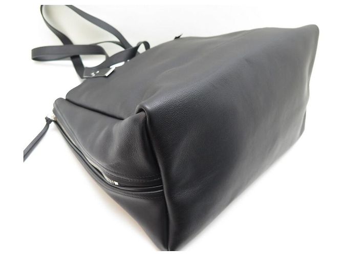 NEU HANDTASCHE JEROME DREYFUSS GEORGES L TOTE SCHWARZ LEDER SILBER HANDTASCHE - Ansicht 3