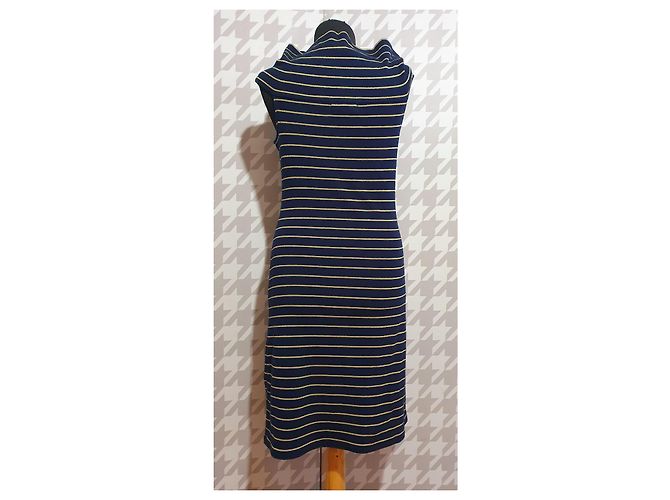 Abito a righe Ralph Lauren blu e oro D'oro - vista 2