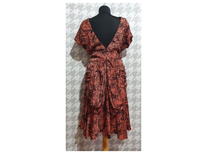 Nicole Miller Kleid Mehrfarbig Polyester Größe M Mehrfarben - Ansicht 2