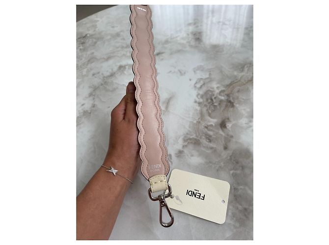 Fendi Mini Shoulder Strap Beige Leather - view 2
