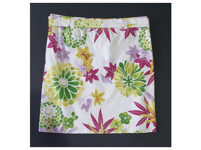 Falda floral Hugo Boss de algodón Multicolor - vista 3