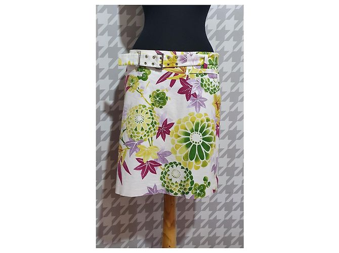 Falda floral Hugo Boss de algodón Multicolor - vista 4