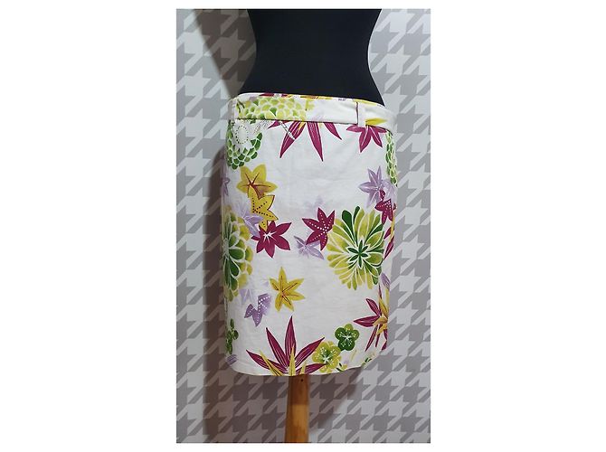 Falda floral Hugo Boss de algodón Multicolor - vista 6
