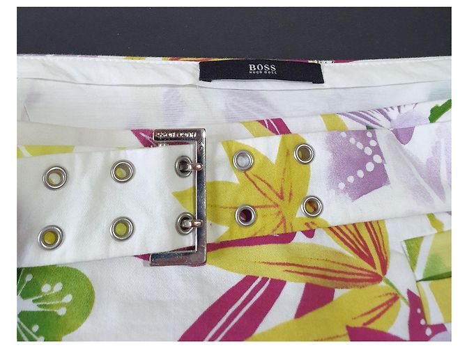 Falda floral Hugo Boss de algodón Multicolor - vista 7