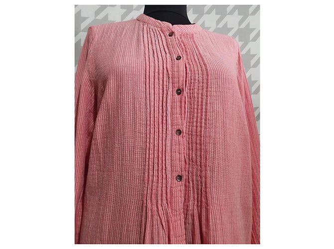 Top Camisero Noa Noa de Rayas Rojas de Algodón - vista 2