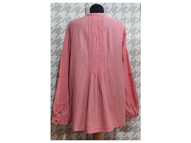 Top Camisero Noa Noa de Rayas Rojas de Algodón - vista 3