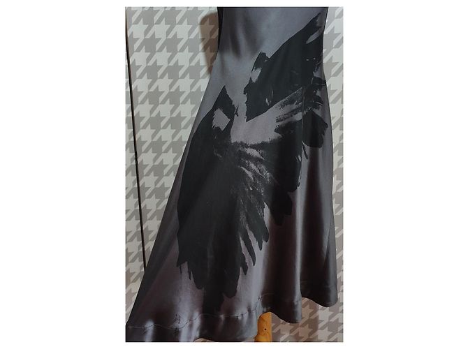 Vestido Gestuz de seda gris Talla 38 - vista 2
