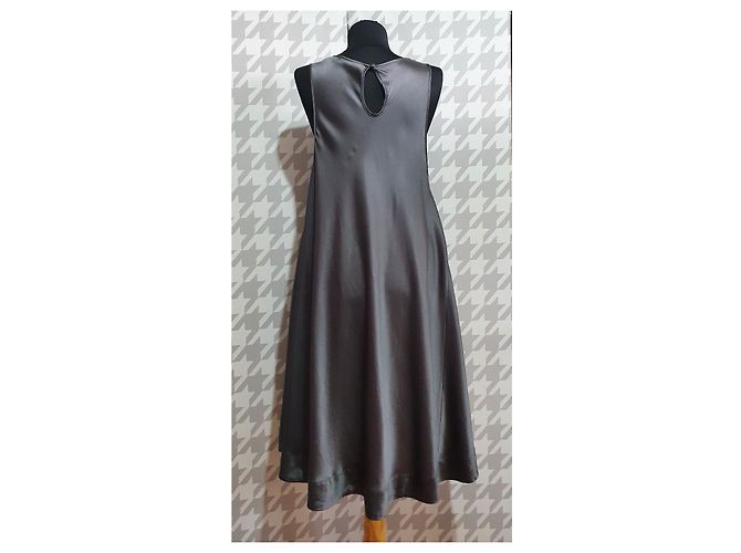 Vestido Gestuz de seda gris Talla 38 - vista 3