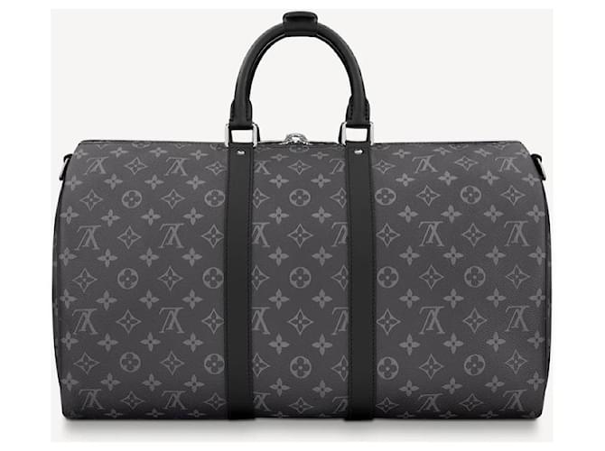 Abbesses Louis Vuitton LV Keepall 45 eclipse Cinza - vista 2