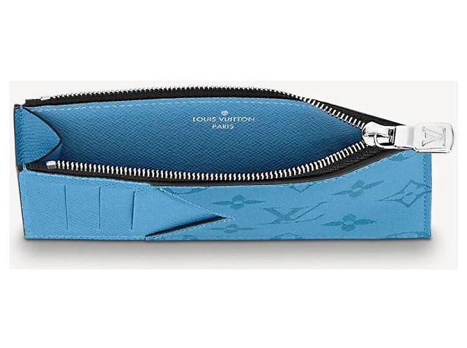 Louis Vuitton Porta carte LV Coin blu - vista 3
