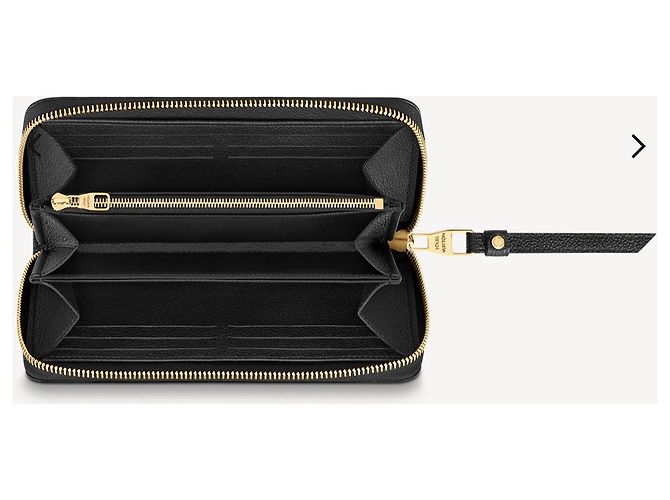 Louis Vuitton LV Zippy Geldbörse empreinte Schwarz - Ansicht 3
